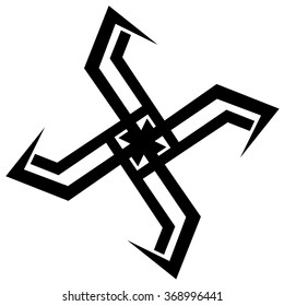 pattern knot Celtic logo vector design on white background