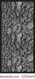 PADRÃO LASER CORTE FOLHA FLORAL