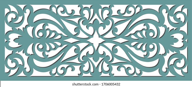 pattern layout for decorative plywood panels for laser cutting