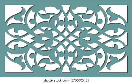 pattern layout for decorative plywood panels for laser cutting