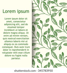 pattern with leaf