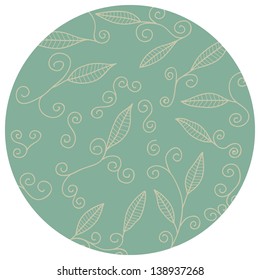 pattern with leaf, abstract leaf texture, endless background.