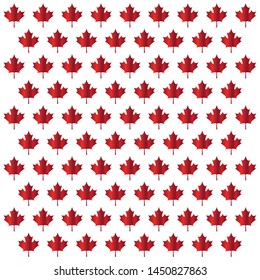 pattern of leafs maple canada