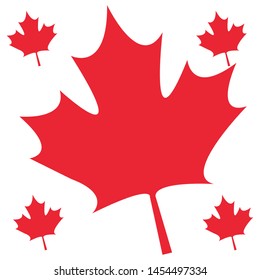 pattern of leafs maple canada