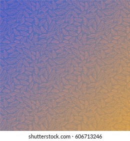 pattern with leafs. vector