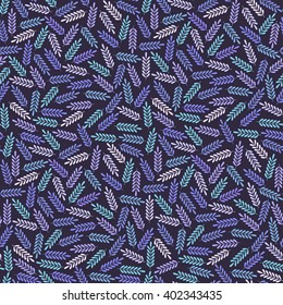 Pattern with leaf.Vector seamless colorful print.Textile texture