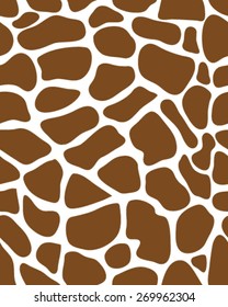 Pattern of leather giraffe, vector illustration