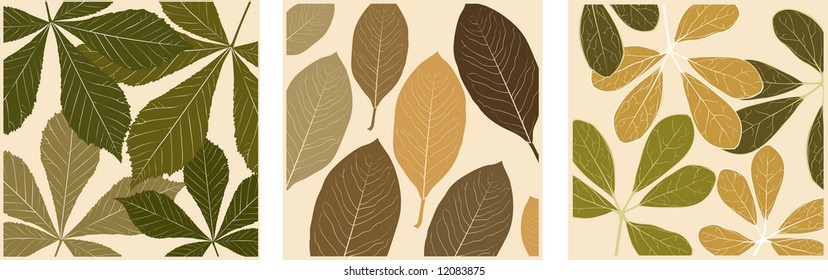 Pattern with leaves