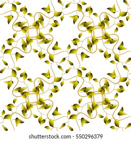 Pattern of leaves. Autumn background. Seamless vector background.