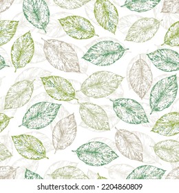 pattern leaves beige and white green background texture garden nature seamless art design graphics paper decoration Wallpaper print packaging textiles clothing