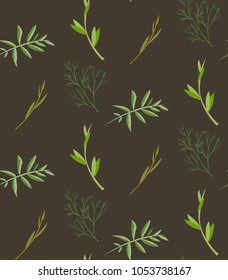 pattern with leaves, nature