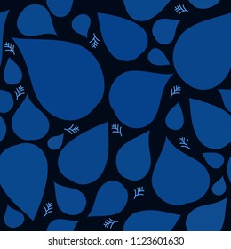 pattern of leaves, seamless botanical background