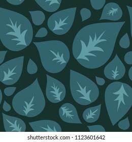 pattern of leaves, seamless botanical background