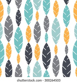 pattern of leaves. Leaves simple form in a minimalist style. white background, leaves color.