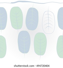   pattern with leaves, stripe. Hand drawn.