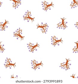 pattern legendary fantasy magic tree cartoon. secret bewitched, ethereal arcane, enigma spellbound legendary fantasy magic tree sign. seamless symbol vector illustration