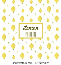 pattern of lemon fruit. Suitable for fabric design, covers, gift wrap. Vector