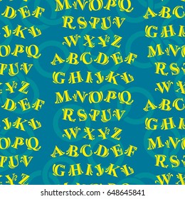 The pattern of a letter. Alphabet background. Vector.