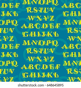 The pattern of a letter. Alphabet background. Vector.