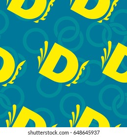 The pattern of a letter. Alphabet background. Vector.