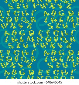 The pattern of a letter. Alphabet background. Vector.