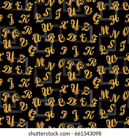 The pattern of a letter. Alphabet background. Vector.