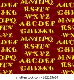 The pattern of a letter. Alphabet background. Vector.