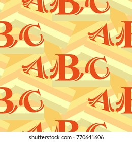 The pattern of a letter. Alphabet background. Vector