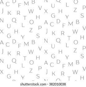 Pattern letter black white background