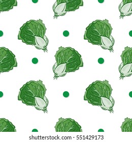 pattern Lettuce drawing graphic  design objects wallpaper Vegetable
