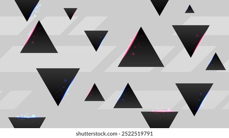 Pattern light backdrop with triangle elements design. Vector illustration. Design template for wallpaper, background, poster, banner, web, cover.