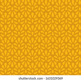 pattern light gold petals on a dark gold background