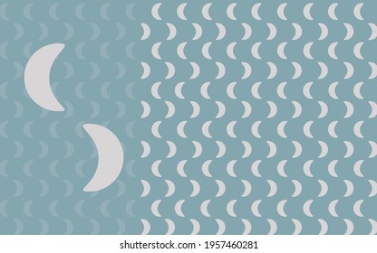 Pattern: light moon on dark background