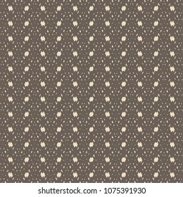 A pattern like a coarsely woven with holes. Brown decorative spotted background. Vector illustration.