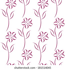 Pattern of lilac flowers