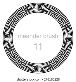 pattern line ancient meander, vector illustration