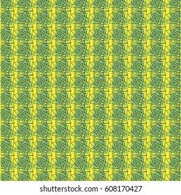 Pattern line blue color background yellow color. Vector illustration