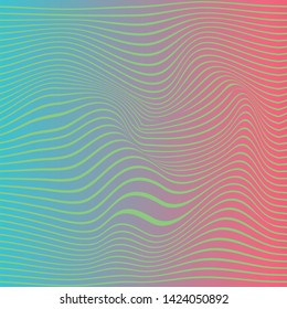 Pattern line hologram colorful gradient