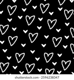 Pattern Line Love White Cute Background Black