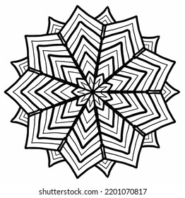 Pattern with linear flower ornanent elements on a white background. Ornamental pattern for greeting card, scrapbooking, invitation, wallpaper or fabric. Vector illustration