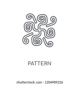 Pattern linear icon. Pattern concept stroke symbol design. Thin graphic elements vector illustration, outline pattern on a white background, eps 10.