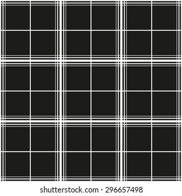 The pattern of linear squares; background in a slim strip; linear grid