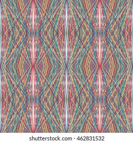 Pattern of lines. Seamless pattern with geometrical figures
