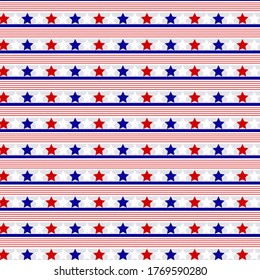 Pattern Lines and Stars Red White Blue 4 July independence Holiday Patriotism Usa