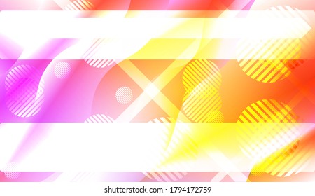 Patrón Con Líneas, Onda. Para Volante, Folleto, Folleto Y Websites Diseño Ilustración Vector con Gradiente De Color