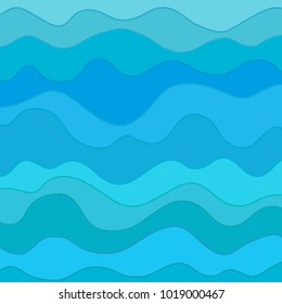 Pattern with lines and waves. Multicolored texture. Abstract dinamic background. Cold colors. Doodle for design. Nautical wallpaper. Art creative. Illustration. Decorative style. Line art creation