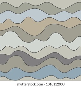 Pattern with lines and waves. Universal texture. Abstract dinamic background. Doodle for design. Lineal wallpaper. Print for polygraphy, t-shirts and textiles. Decorative style. Line art creation