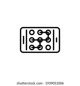 Pattern Lock icon in vector. Logotype