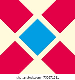 Pattern for logo, tile, fabric design. rhombus, square and triangle.