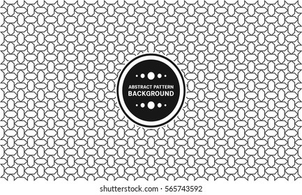 Pattern long hexagonal white graphic designs